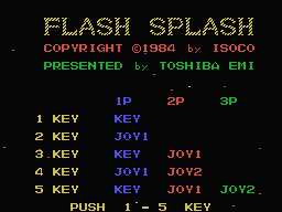 Flash Splash Title Screen